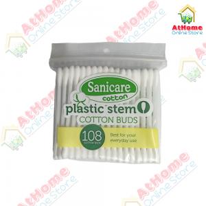 Sanicare, Plastic Stem Cotton Buds, 108s