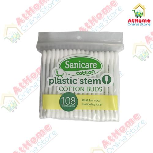 Sanicare, Plastic Stem Cotton Buds, 108s