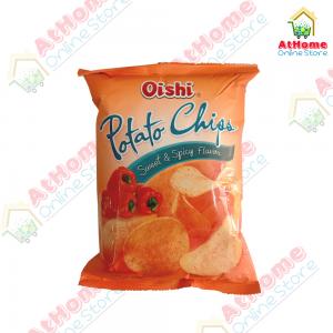 Oishi, Potato Chips, Sweet & Spicy Flavor, 60g