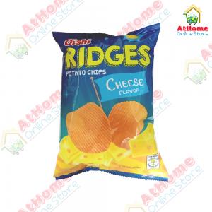Oishi, Ridges, Potato Chips, Cheese Flavor, 60g