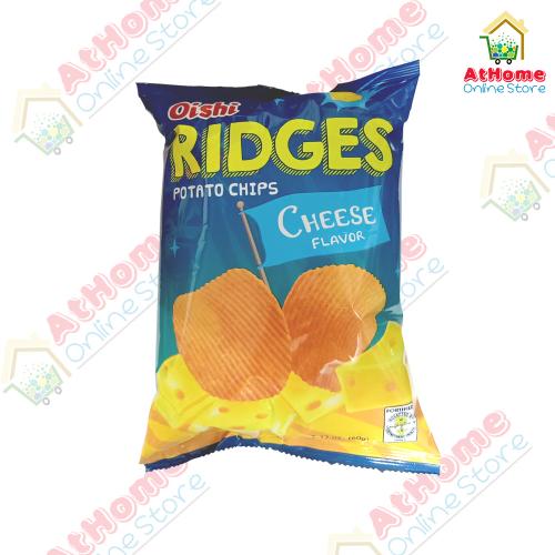 Oishi, Ridges, Potato Chips, Cheese Flavor, 60g