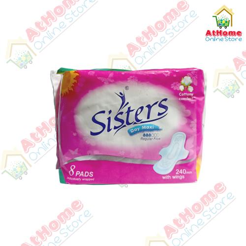 Sisters Day Maxi, Regular Flow, with Wings, 8s