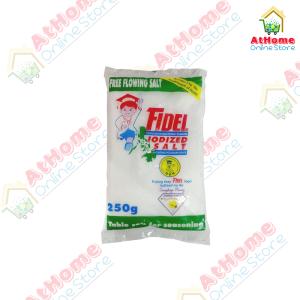 Fidel, Iodized Salt, Free Flowing Salt, 250g