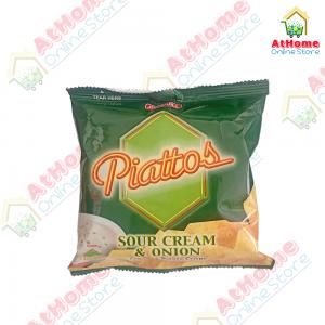 JnJ, Piattos Sour Cream & Onion Flavored Potato Crisps, 40g